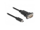 Delock Adapter USB Type-C - 1 x soros RS-232 D-Sub 9 tűs apa csavarokkal 0,25 m