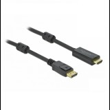 Delock Aktív DisplayPort 1.2 - HDMI kábel 4K 60 Hz 1 méter hosszú