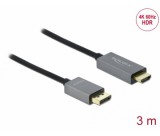 Delock aktív DisplayPort 1.4 - HDMI 4K60Hz HDR 3m