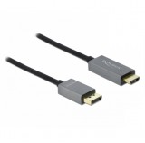Delock Aktív DisplayPort 1.4 - HDMI kábel 4K 60 Hz (HDR) 2 méter hosszú
