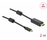 Delock Aktív USB Type-C - HDMI kábel (DP Alt Mode)