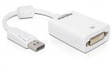 Delock Átalakító Displayport 1.1 male to VGA 15 pin female, fehér (DL61766)
