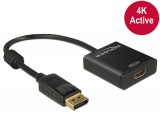 DELOCK Átalakító Displayport 1.2 male to HDMI female 4K aktív, fekete