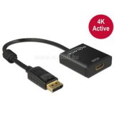 Delock Átalakító Displayport 1.2 male to HDMI female 4K aktív, fekete (DL62607)