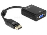 Delock Átalakító Displayport 1.2 male to VGA 15 pin female, fekete (DL61848)