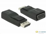 DELOCK Átalakító Displayport 1.2 male to VGA female, fekete 65653