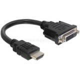 Delock Átalakító HDMI male to DVI 24+1 female, 20cm (DL65327)