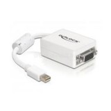 Delock Átalakító mini Displayport 1.1 male to VGA female passzív, fehér (DL65130)