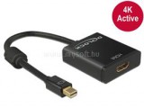 Delock Átalakító mini Displayport 1.2 male to HDMI female 4K aktív, fekete (DL62611)