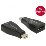 Delock Átalakító mini Displayport 1.2 male to HDMI female 4K Passzív, fekete (DL65864)