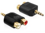 Delock Átalakító Stereo 3.5mm 3 pin male to 2x RCA female (DL65365)