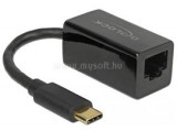 Delock Átalakító USB 3.1 Gen 1 Type-C to Gigabit LAN kompakt, fekete (DL65904)