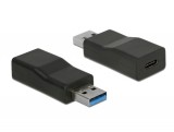 Delock Átalakító USB 3.1 Gen 2 A-típusú csatlakozódugó  USB Type-C típusú csatlakozóhüvely, aktív 65696