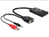 Delock Átalakító VGA to HDMI audió funkcióval (DL62408)