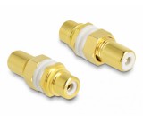 Delock Audio adapter RCA anya-anya ins. fehér gyű.