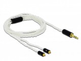 Delock Audio kábel 3,5 mm 3 tűs sztereo jack apa - 2 x MMCX apa 1,20 m (85845)