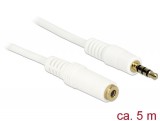 DeLock Audio Stereo Jack 3.5 mm male / female IPhone 4pin 5m Extension Cable 84484