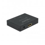 Delock bidirectional 2-portos DisplayPort video switch fekete 7680x4320@30Hz (11478)