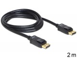 DeLock Cable Displayport 1.2 male > Displayport male 4K 2m 82585