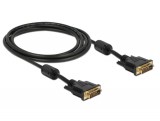 DeLock Cable DVI 24+1 male > DVI 24+1 male 2m Black 83190