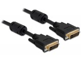 DeLock Cable DVI-D (Dual Link) male > DVI-D (Dual Link) male 3m Black 83112