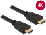 DeLock Cable High Speed HDMI with Ethernet – HDMI A male > HDMI A male 4K 0,5m Black 84751