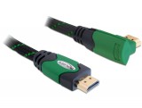 Delock cable high speed hdmi with ethernet - hdmi a male hdmi a male angled 4k 1m 82951