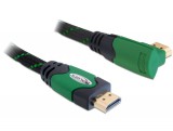 DeLock Cable High Speed HDMI with Ethernet – HDMI A male > HDMI A male angled 4K 1m 82951