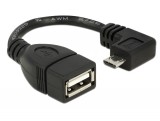 DeLock Cable Micro USB type-B male angled > USB 2.0-A female OTG 11cm 83104