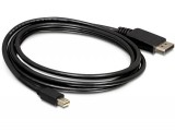 DeLock Cable Mini Displayport 1.2 male > Displayport male 4K 2m 82438