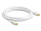 DeLock Cable Mini Displayport 1.2 male > Mini Displayport male 4K 2m White 82795