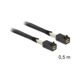 DELOCK Cable Mini SAS HD x 4 SFF 8643 male -> Mini SAS HD x 4 SFF 8643 male 0.5 m (83386)