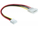 DeLock Cable Power 4 pin male > 4 pin floppy female 24cm 83184