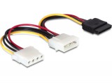 DeLock Cable Power 4 pin male > SATA 15 pin female + Power 4 pin female 60103