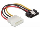 DeLock Cable Power SATA HDD > Molex 4 pin male with metal clip straight 60120