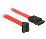Delock cable SATA 22cm up/straight red