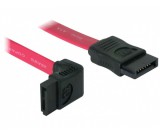 Delock cable SATA 30cm up/straight red