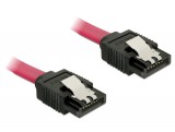 DeLock Cable SATA 6 Gb/s male straight > SATA male straight 30cm Red Metal 82676