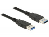 Delock Cable USB 3.0 Type-A male  USB 3.0 Type-A male 0.5m black 85059