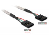 DeLock Cable USB Pinheader 4pin/5pin female-female 82439