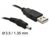 DeLock Cable USB Power > DC 3.5 x 1.35mm Male 1,5m 82377
