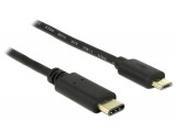 DeLock Cable USB Type-C 2.0 male > USB 2.0 Type Micro-B male 2m Black 83334