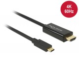 DeLock Cable USB Type-C male > HDMI male (DP Alt Mode) 4K 60 Hz 1m Black 85290