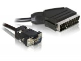 DeLock Cable Video Scart male (output) > VGA male (input) 2m 65028