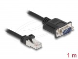 Delock CAN buszos kábel RJ45 apa - D-Sub 9 tűs apa csavarokkal Cat.5e STP 1 m