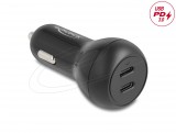 DeLock Car Charger 2 x USB Type-C™ PD 3.0 with 40W Black 64330