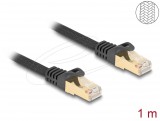 DeLock CAT6A S-FTP Patch Cable 1m Black 80317