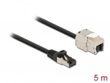 DeLock CAT6A S-FTP Patch Cable 5m Black 87030