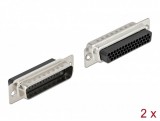 Delock D-Sub HD 44 tűs krimpelhető apa, fém 2 db. (66714)