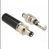 Delock DC csatlakozó apa 5,5 x 2,1 mm dugómérettel és 9,5 mm hosszal